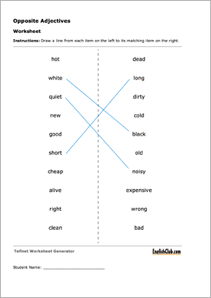 vocabulary worksheet generator